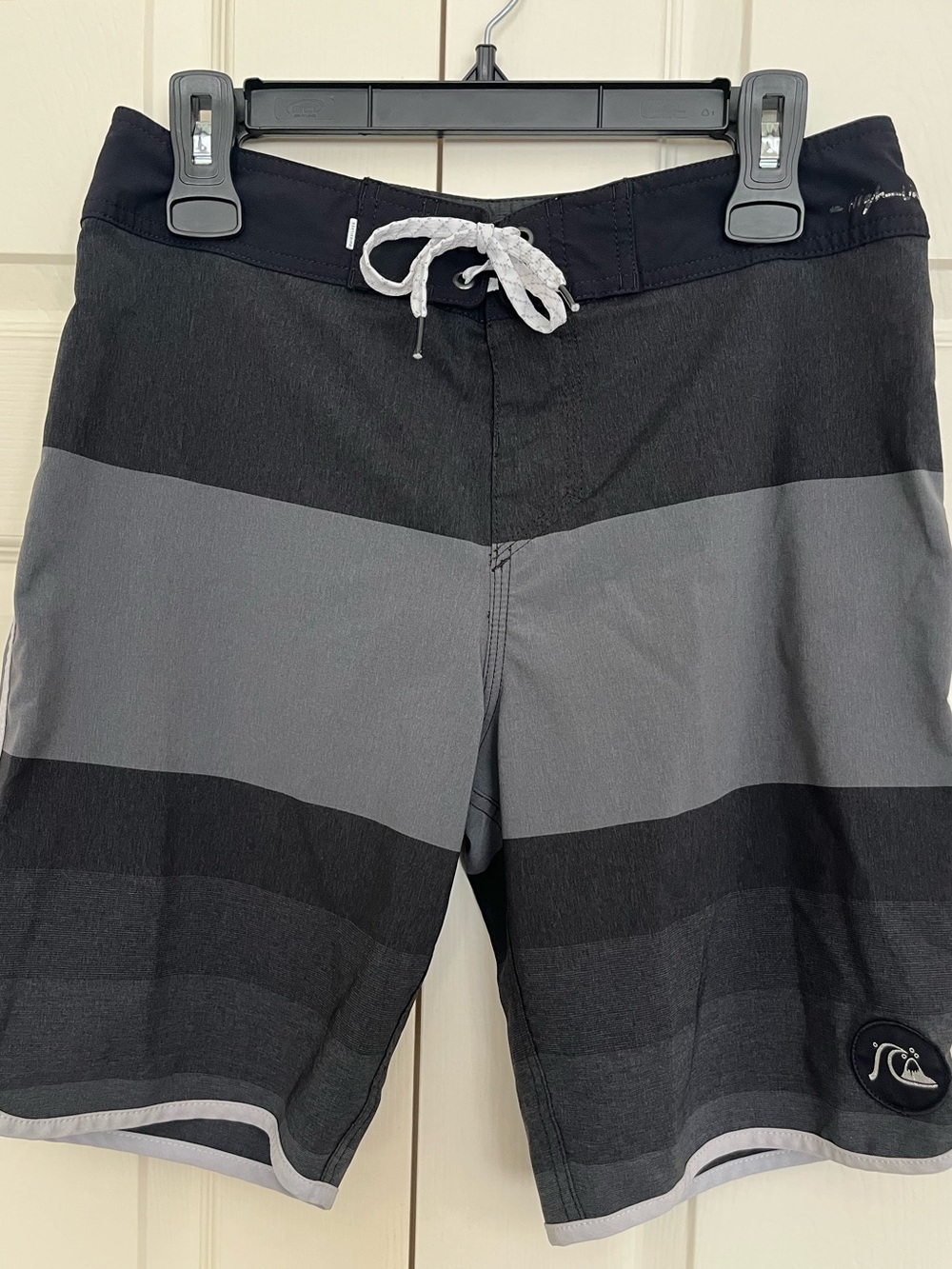 Quiksilver Black and Gray Board Shorts